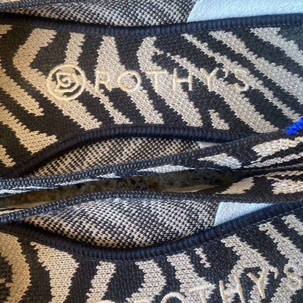 Rothy’s Retired Pointy Toe Zebra Print Shoe - image 5